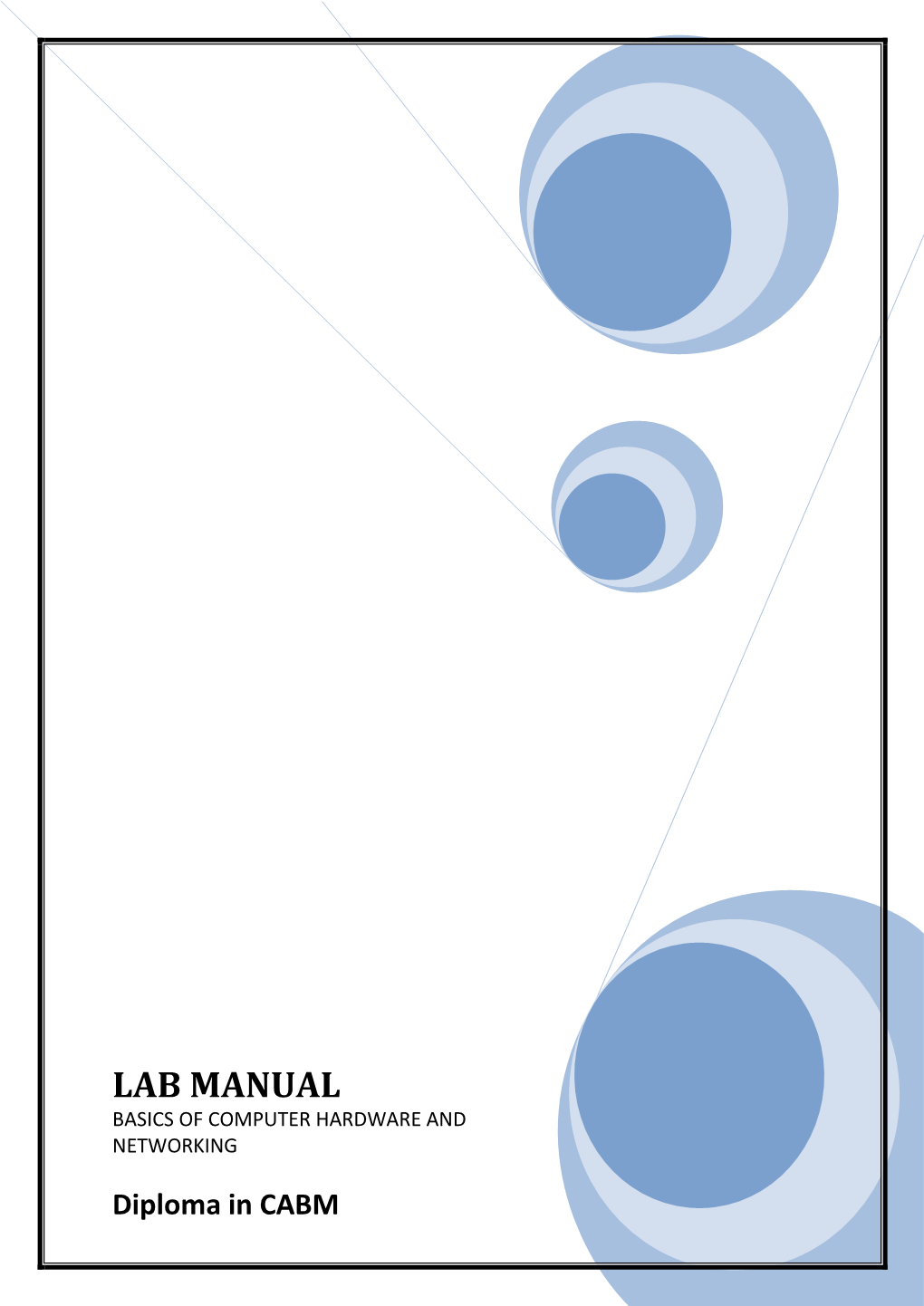 Lab Manual Basics of Computer Hardware and Networking