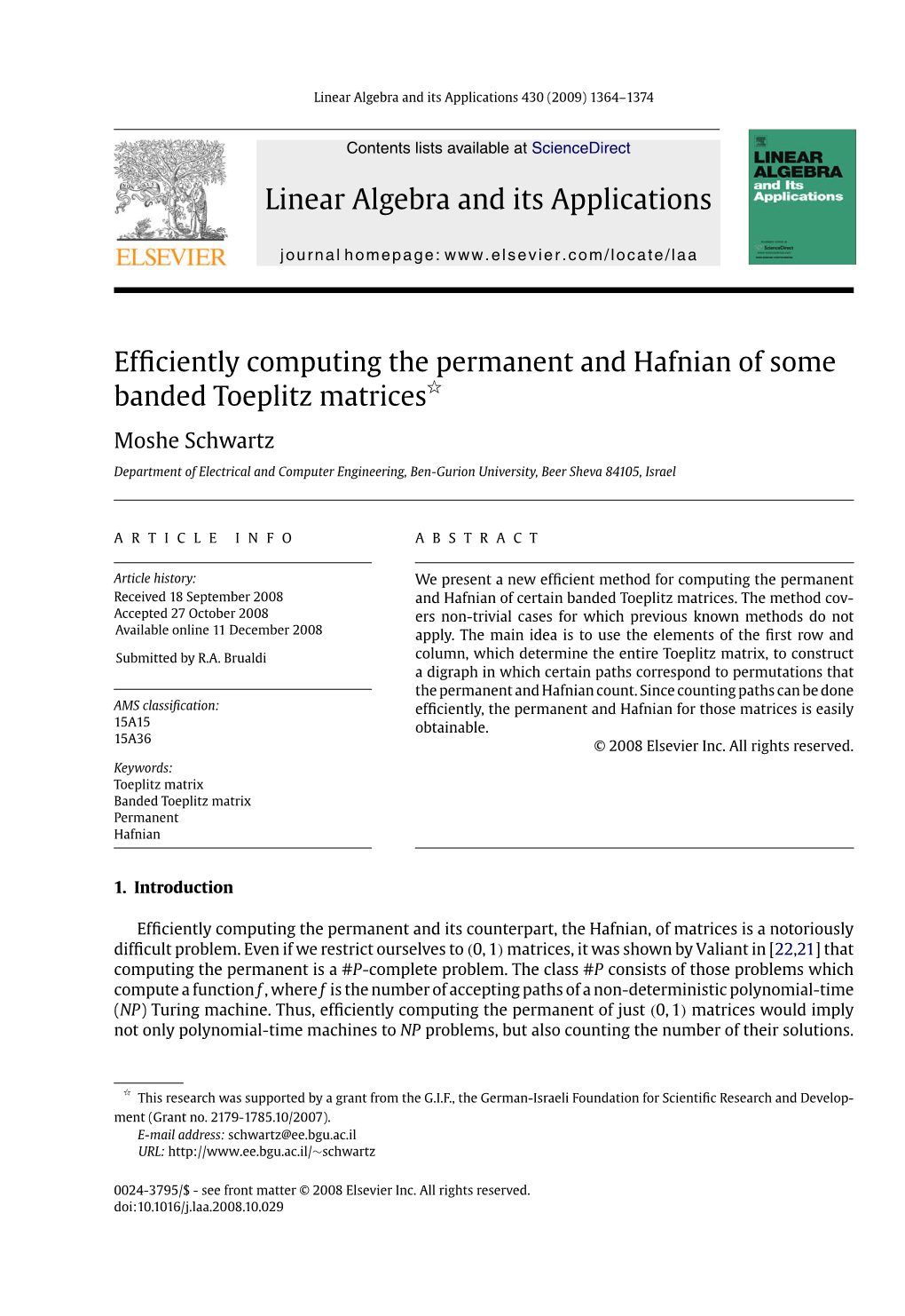 Efficiently Computing the Permanent and Hafnian of Some Banded Toeplitz Matrices