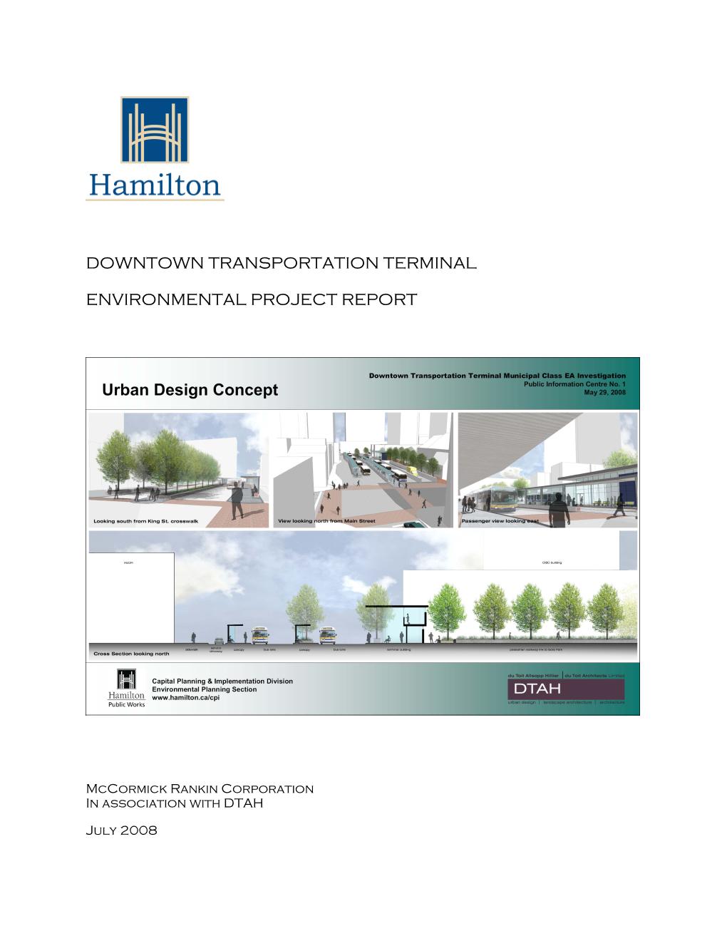 Downtown Transportation Terminal Environmental Project Report