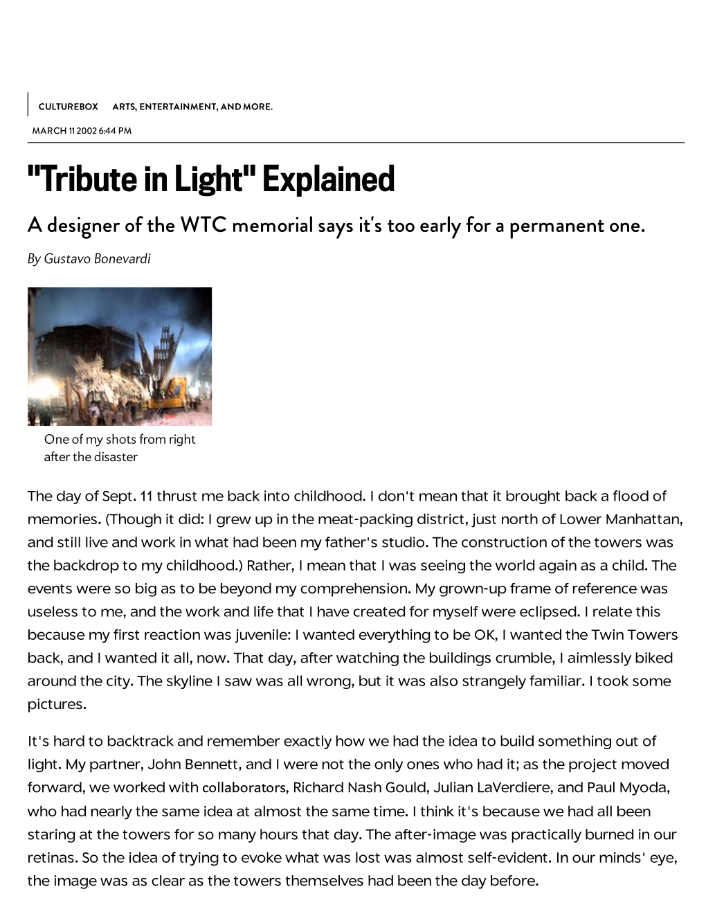 Tribute in Light" Explained