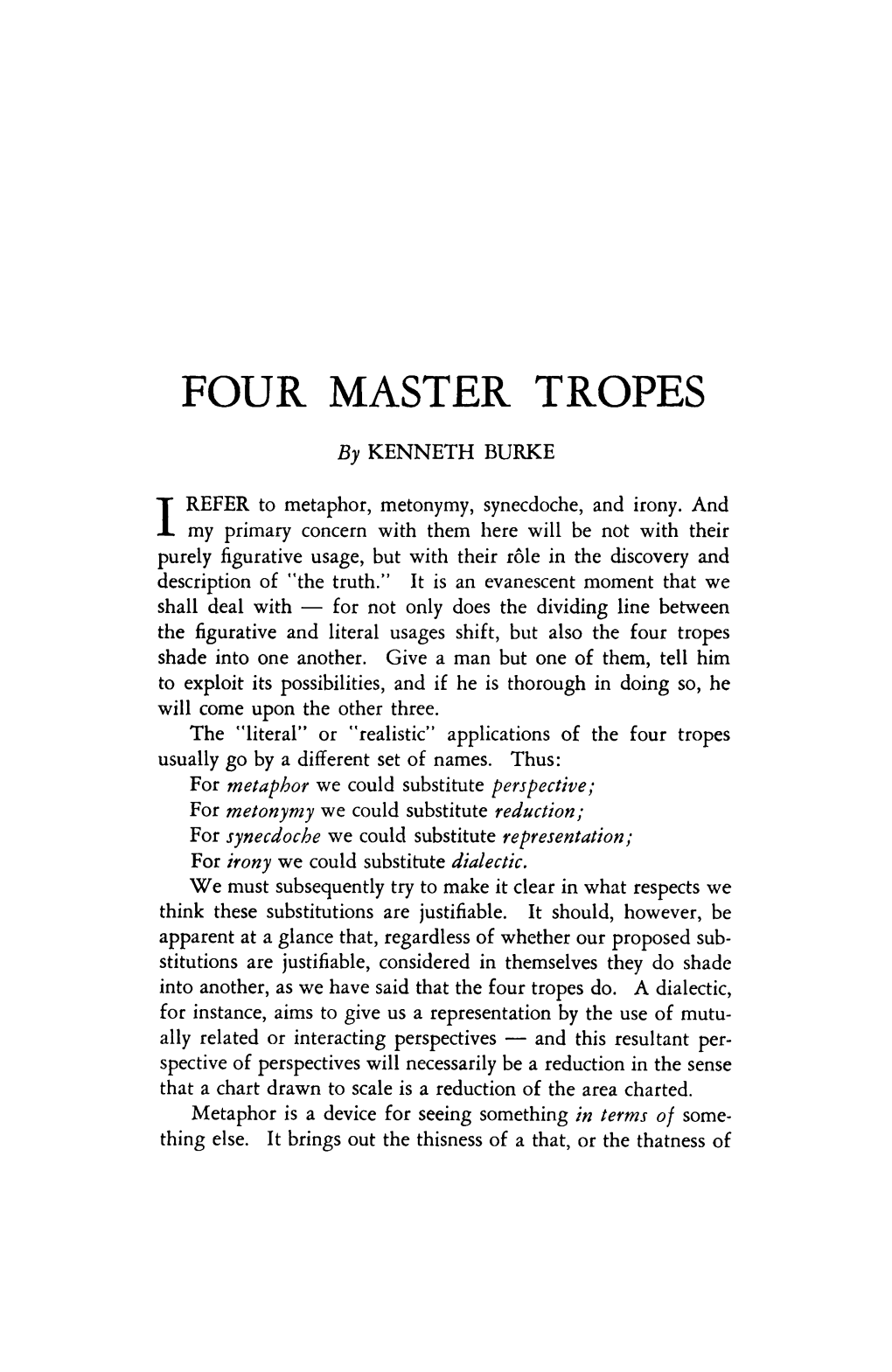 Burke-Four-Master-Tropes.Pdf