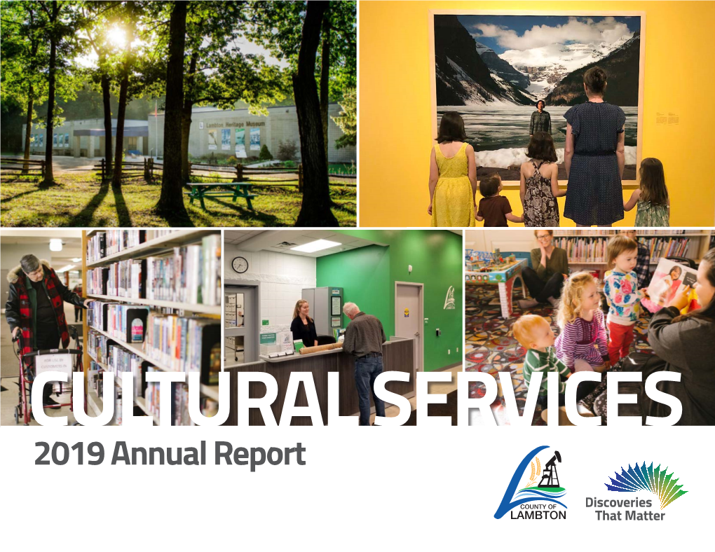 2019 Annual Report Cultural Services Division OVERVIEW MAP