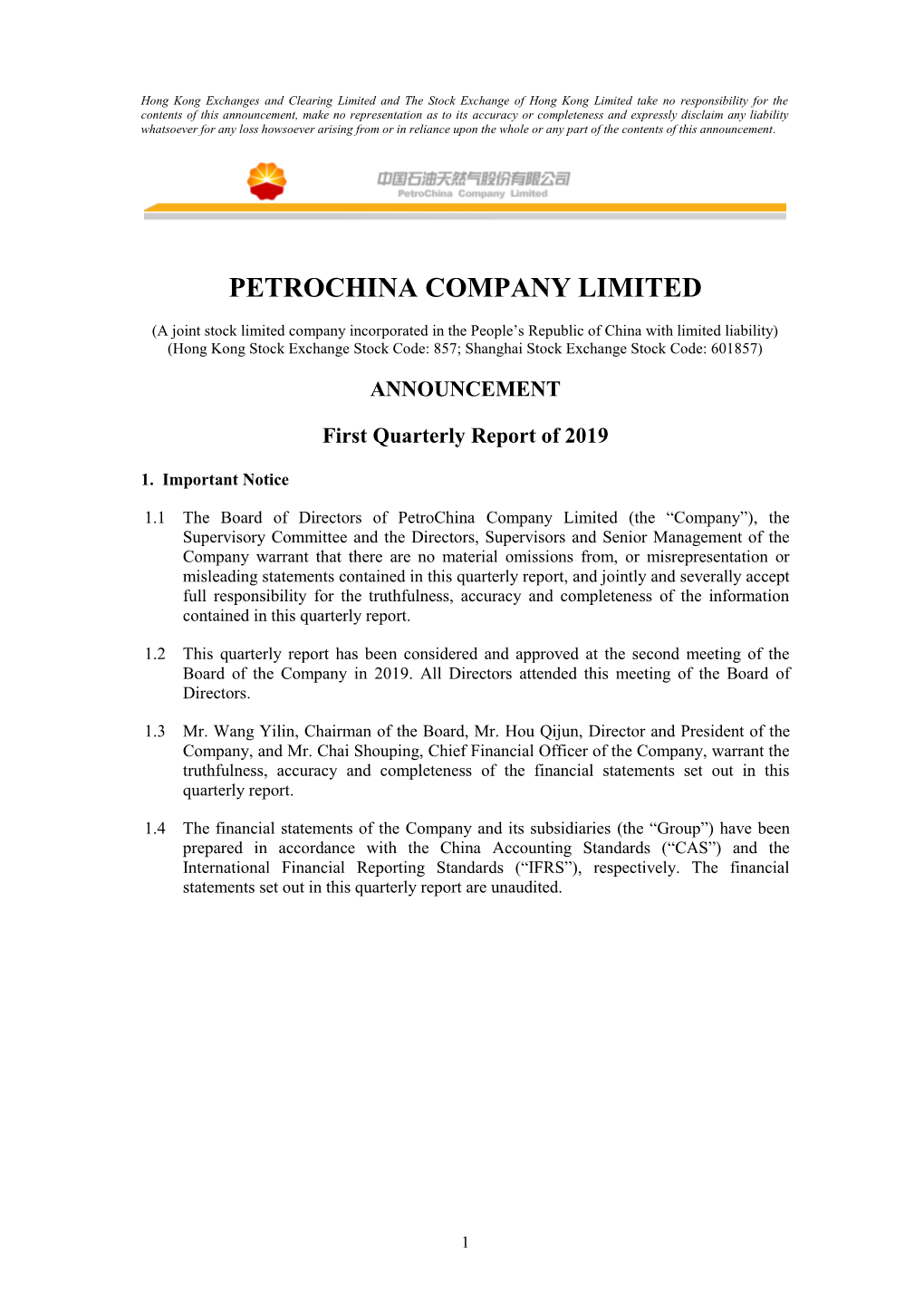Petrochina Company Limited