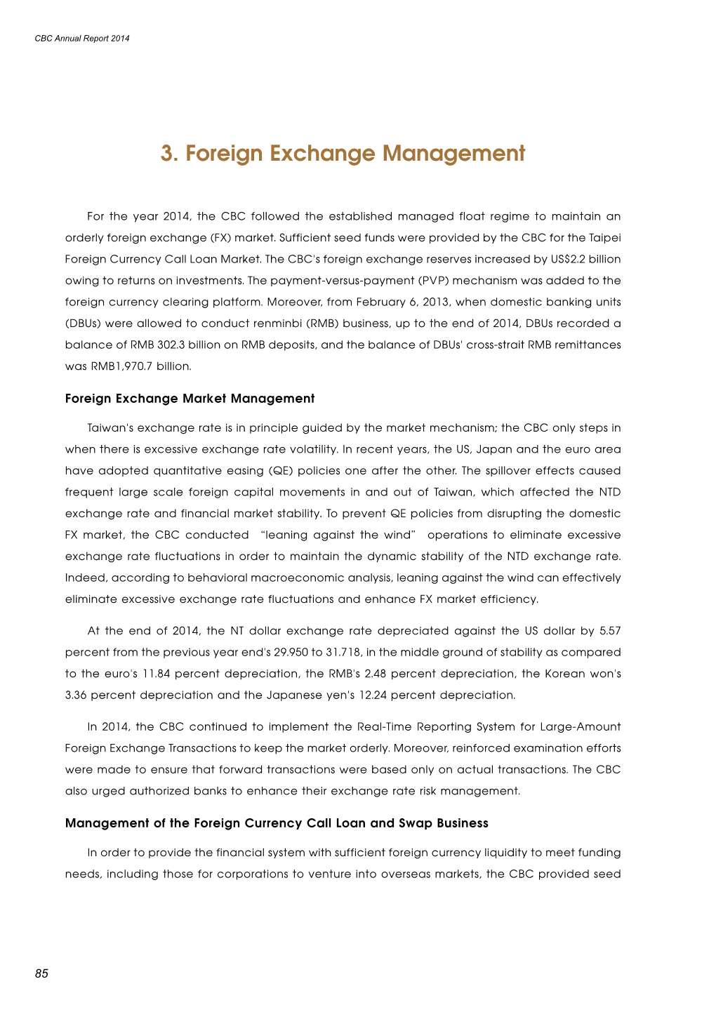 3. Foreign Exchange Management