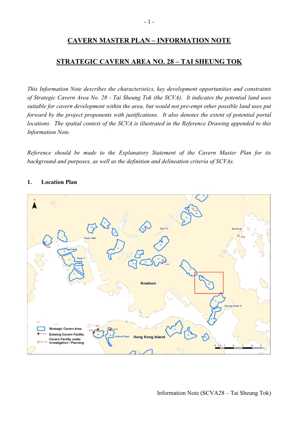 Cavern Master Plan – Information Note