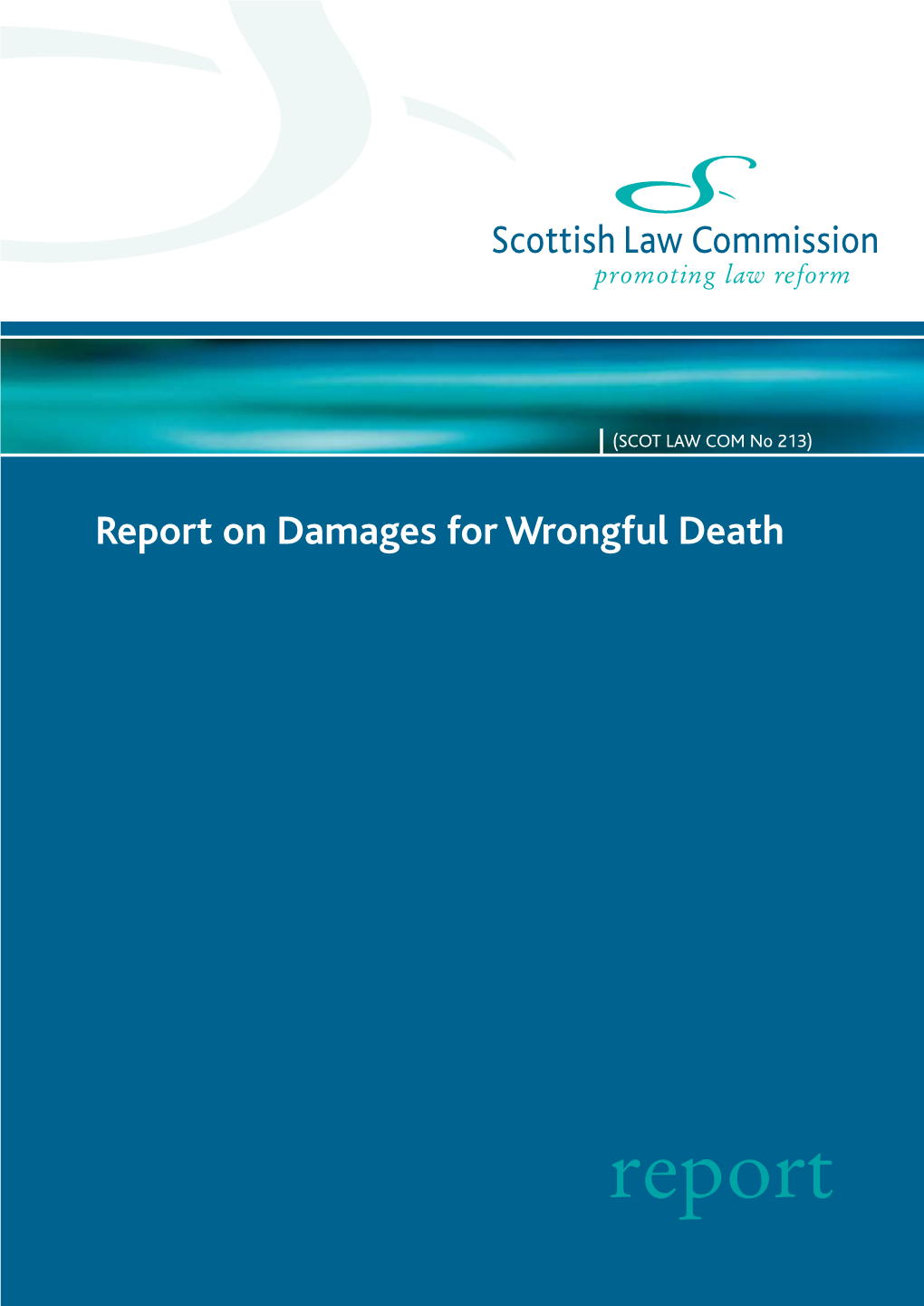 Report on Damages for Wrongful Death (SLC 213)