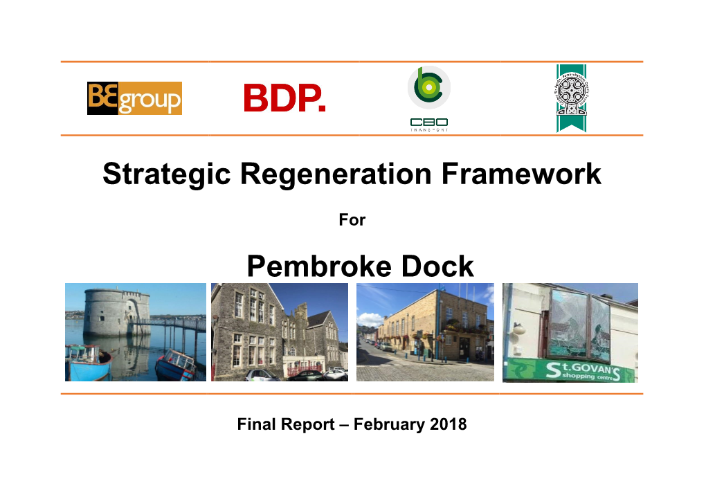 Strategic Regeneration Framework Pembroke Dock