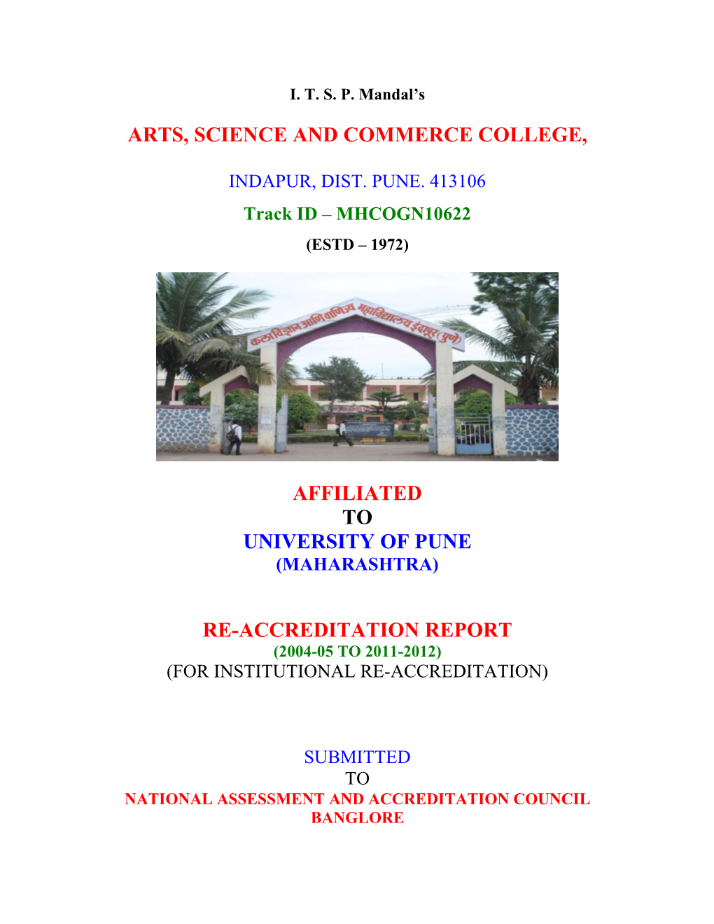 Arts, Science and Commerce College, Affiliated To