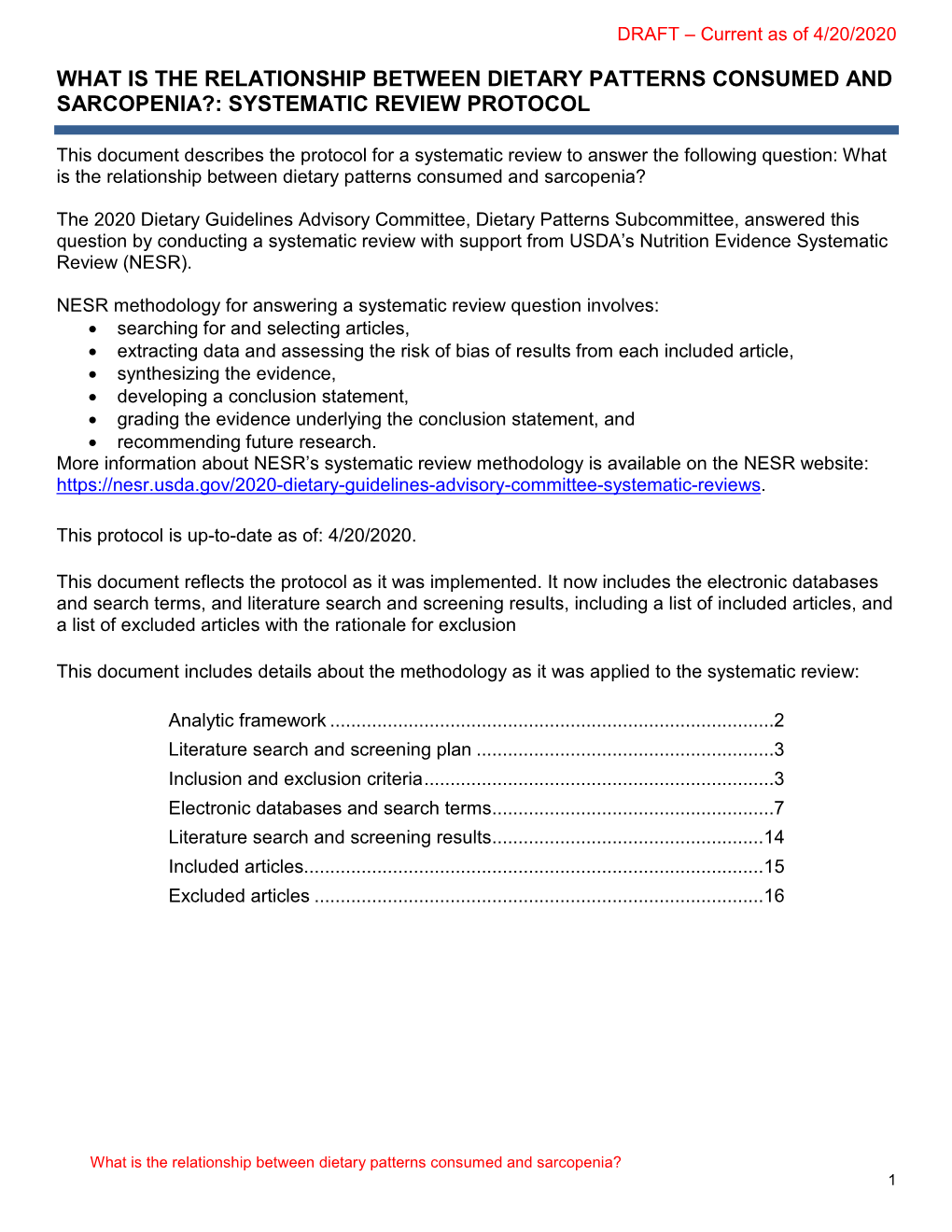 Title: X and Y: a Systematic Review