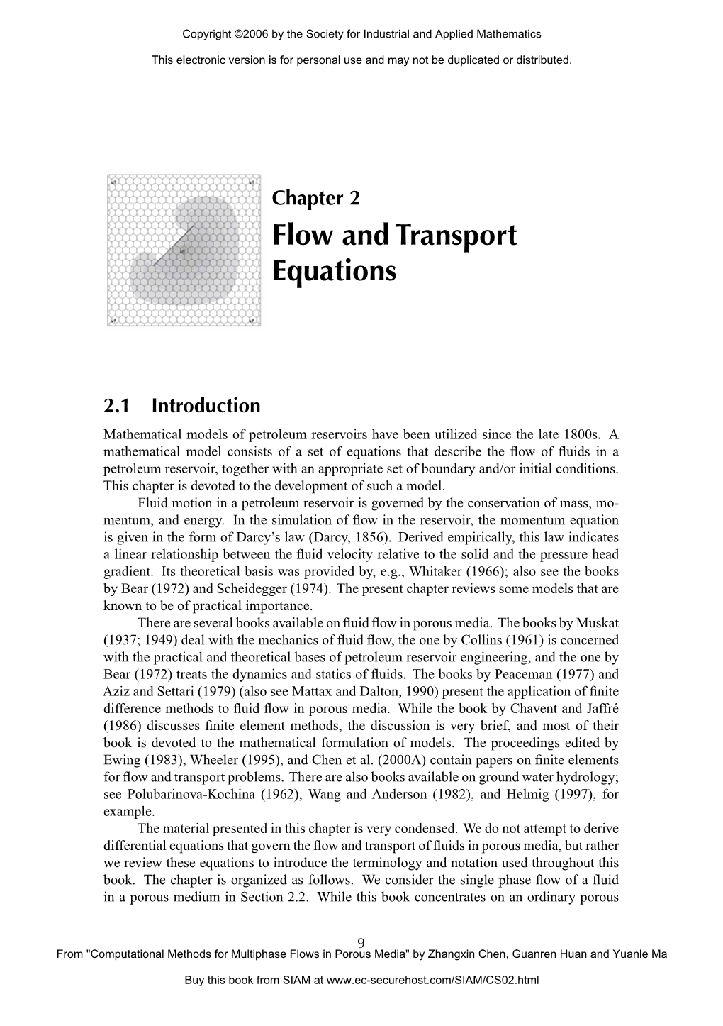 Flow and Transport Equations