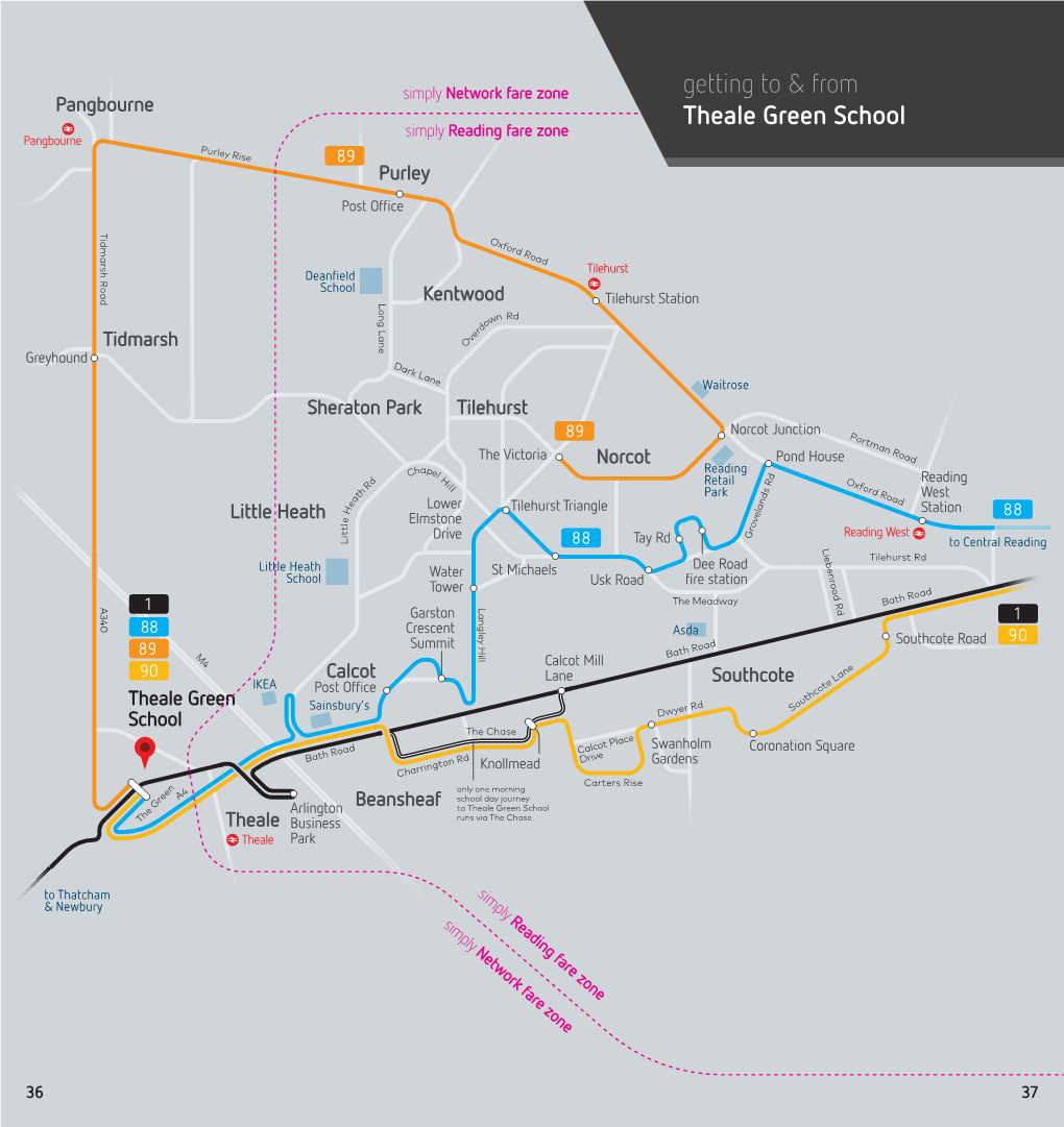 Theale Green Reading Bus Guide