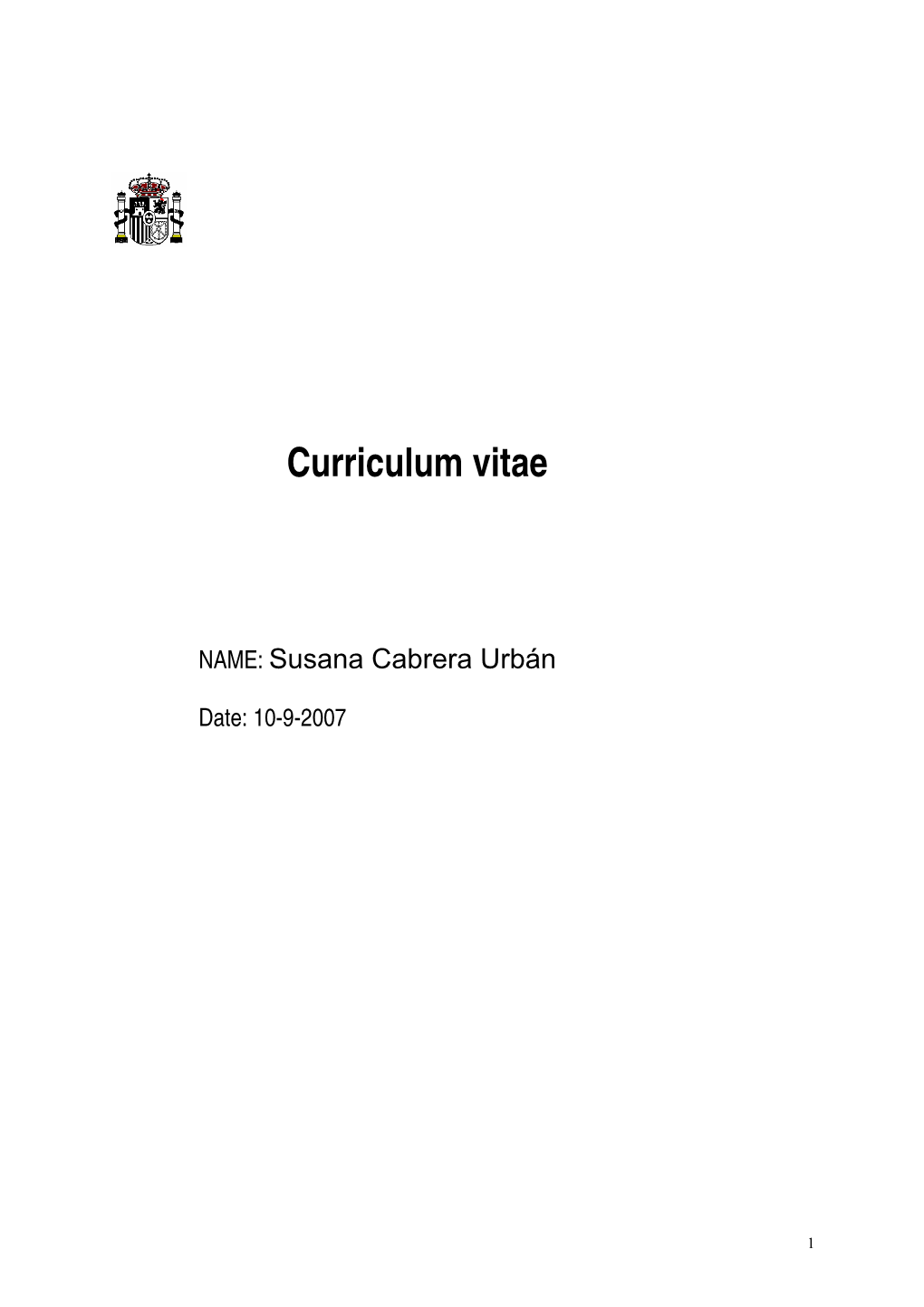 Curriculum Vitae