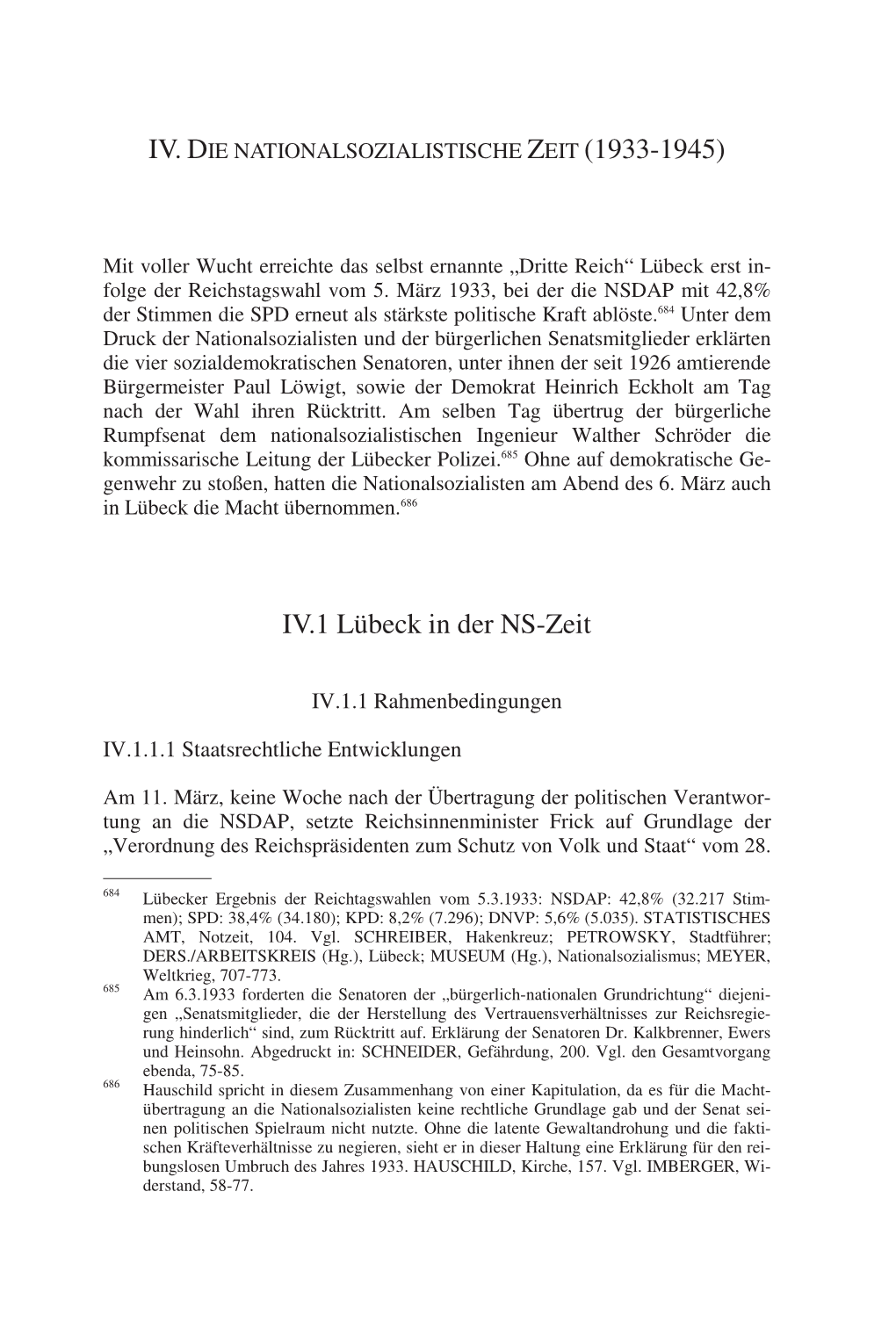 IV.1 Lübeck in Der NS-Zeit