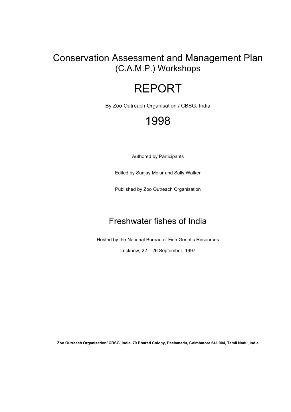 Freshwater Fishes of India