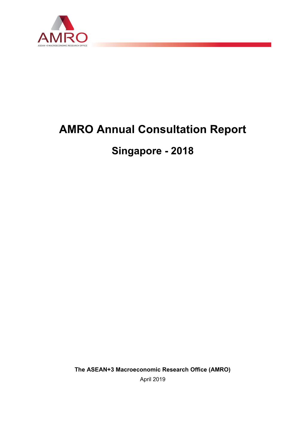 AMRO Annual Consultation Report Singapore