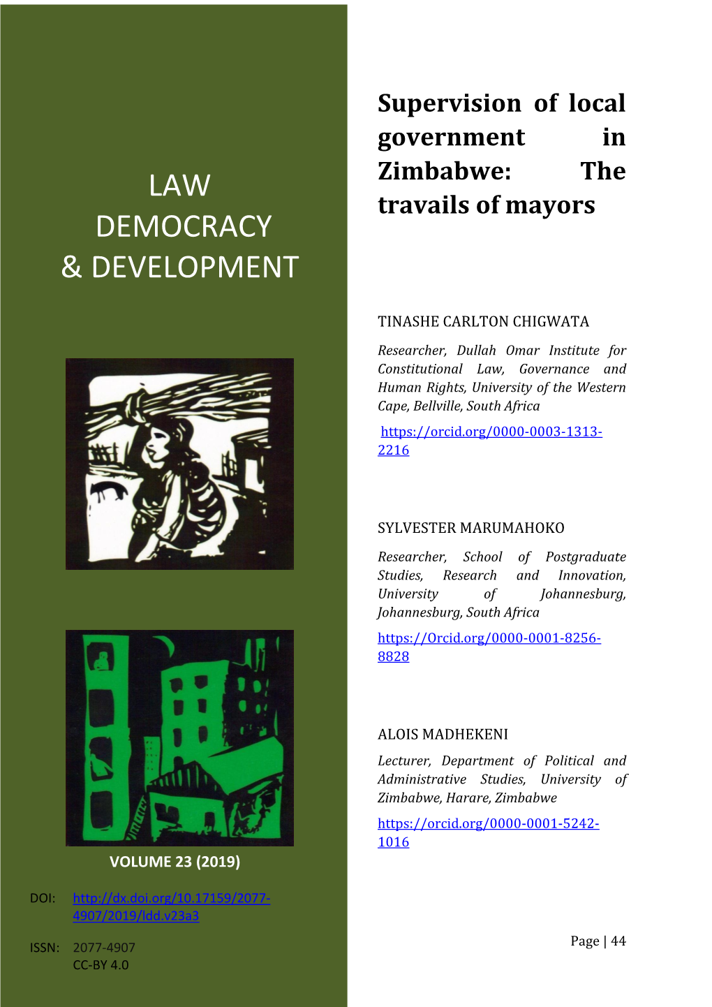 Law Ocracy Elopment Law Democracy & Development