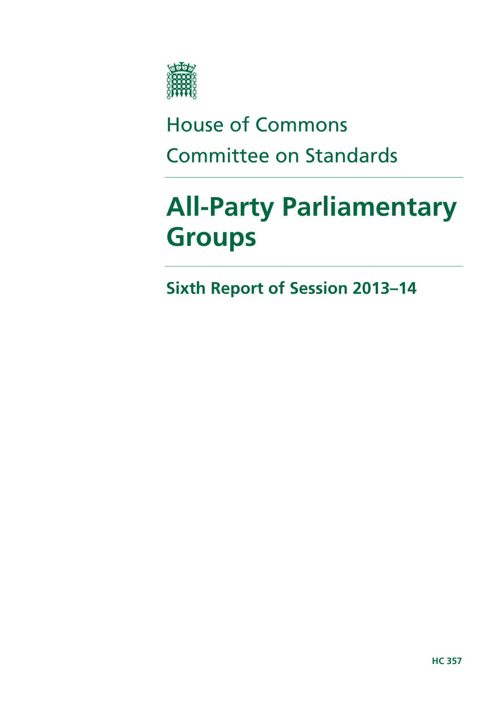 All-Party Parliamentary Groups
