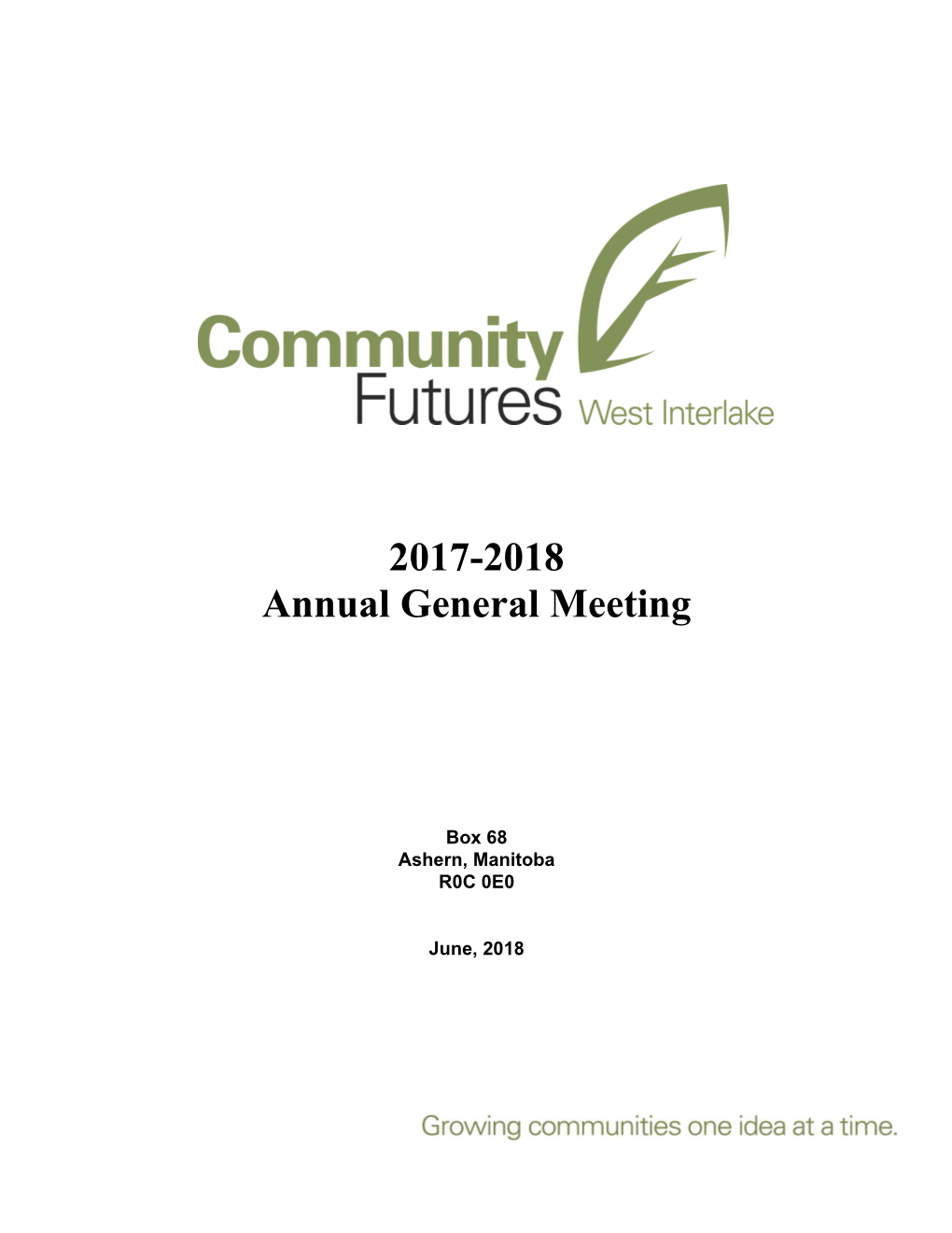 2017-2018 Annual General Meeting