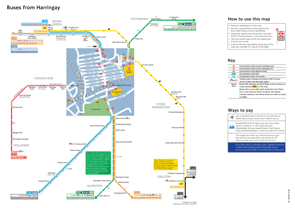 Buses from Harringay