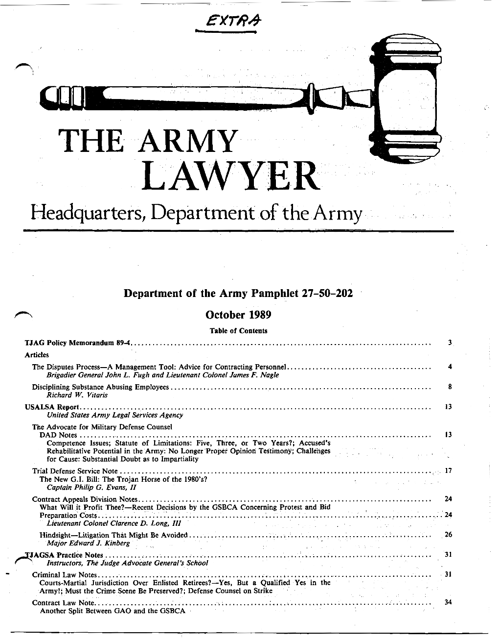 The Army Lawyer (ISSN 0364-1287)