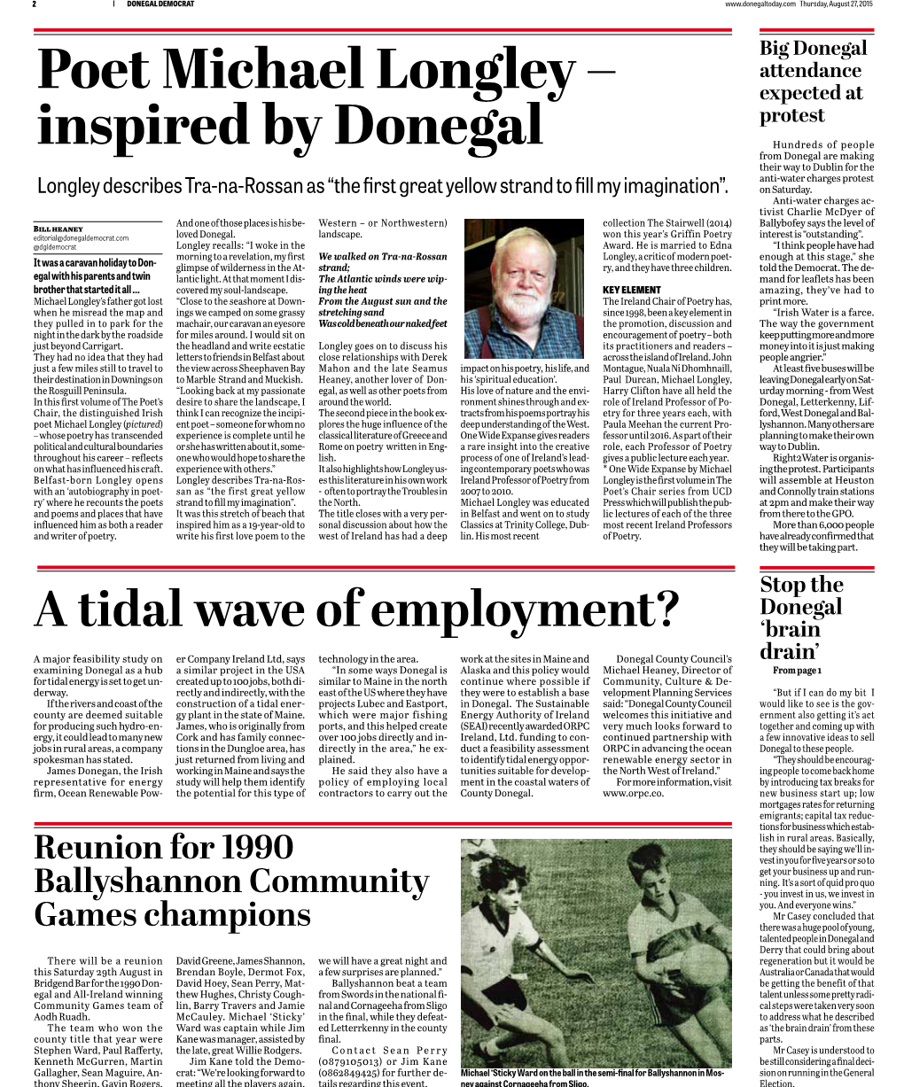 Poet Michael Longley – Inspired by Donegal