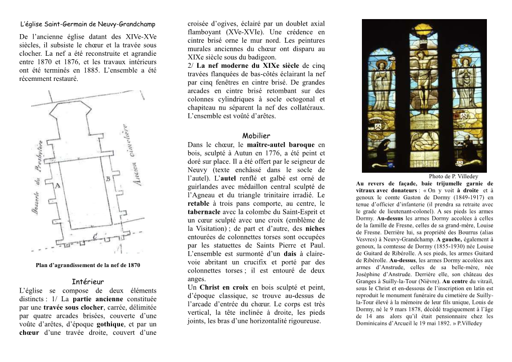 Eglise Saint Germain À Neuvy-Grandchamp