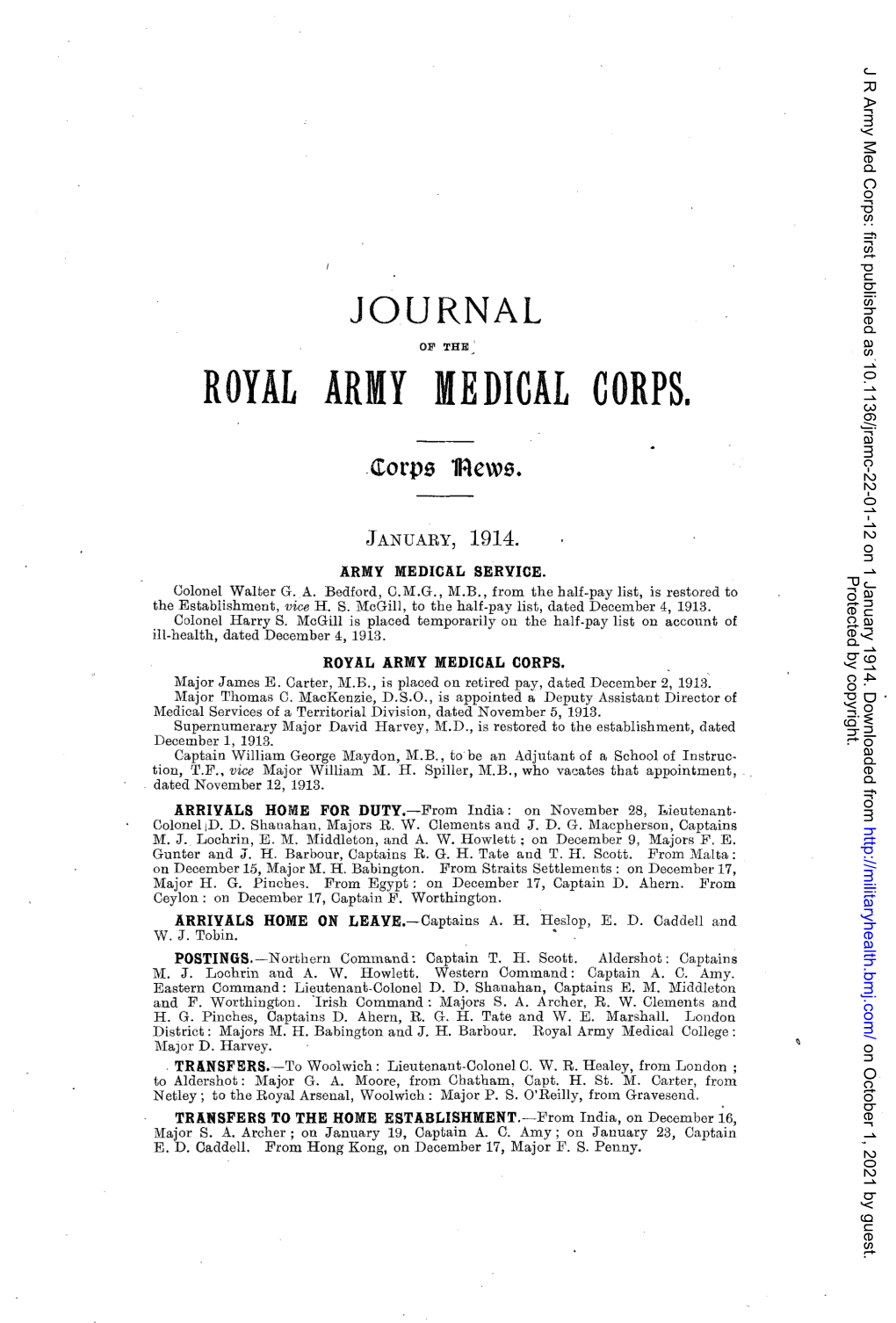 Royal Army Medical Corps