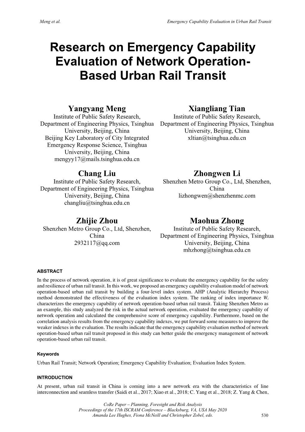 Based Urban Rail Transit