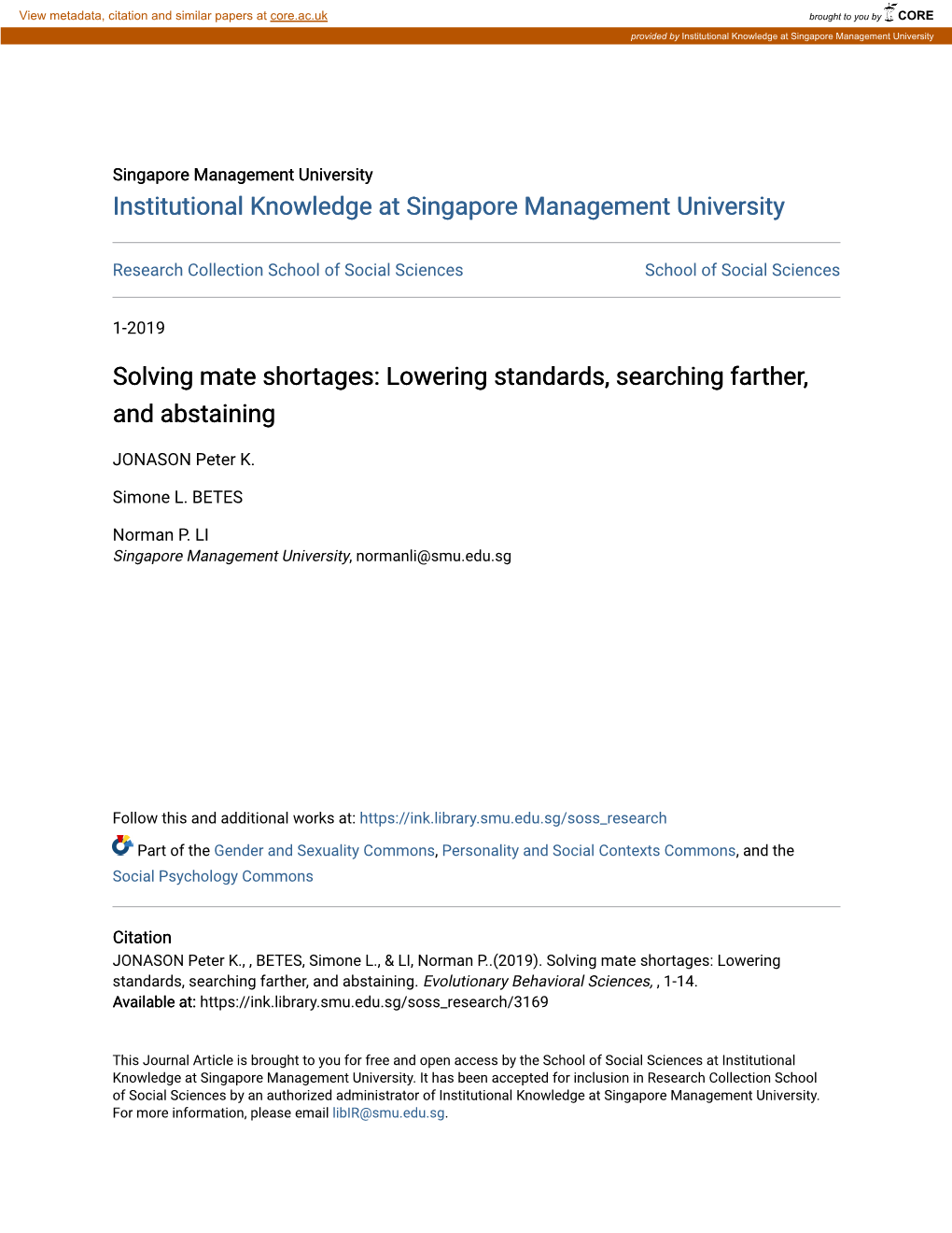 Solving Mate Shortages: Lowering Standards, Searching Farther, and Abstaining