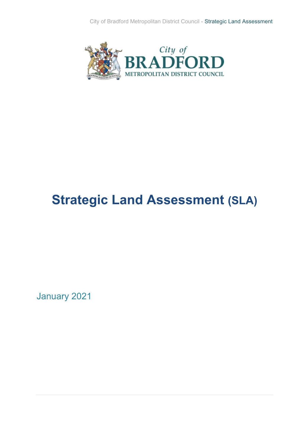 Strategic Land Assessment (SLA)