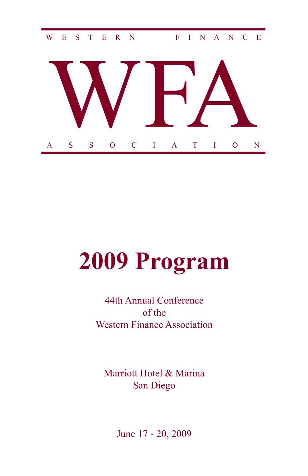 2009 Program