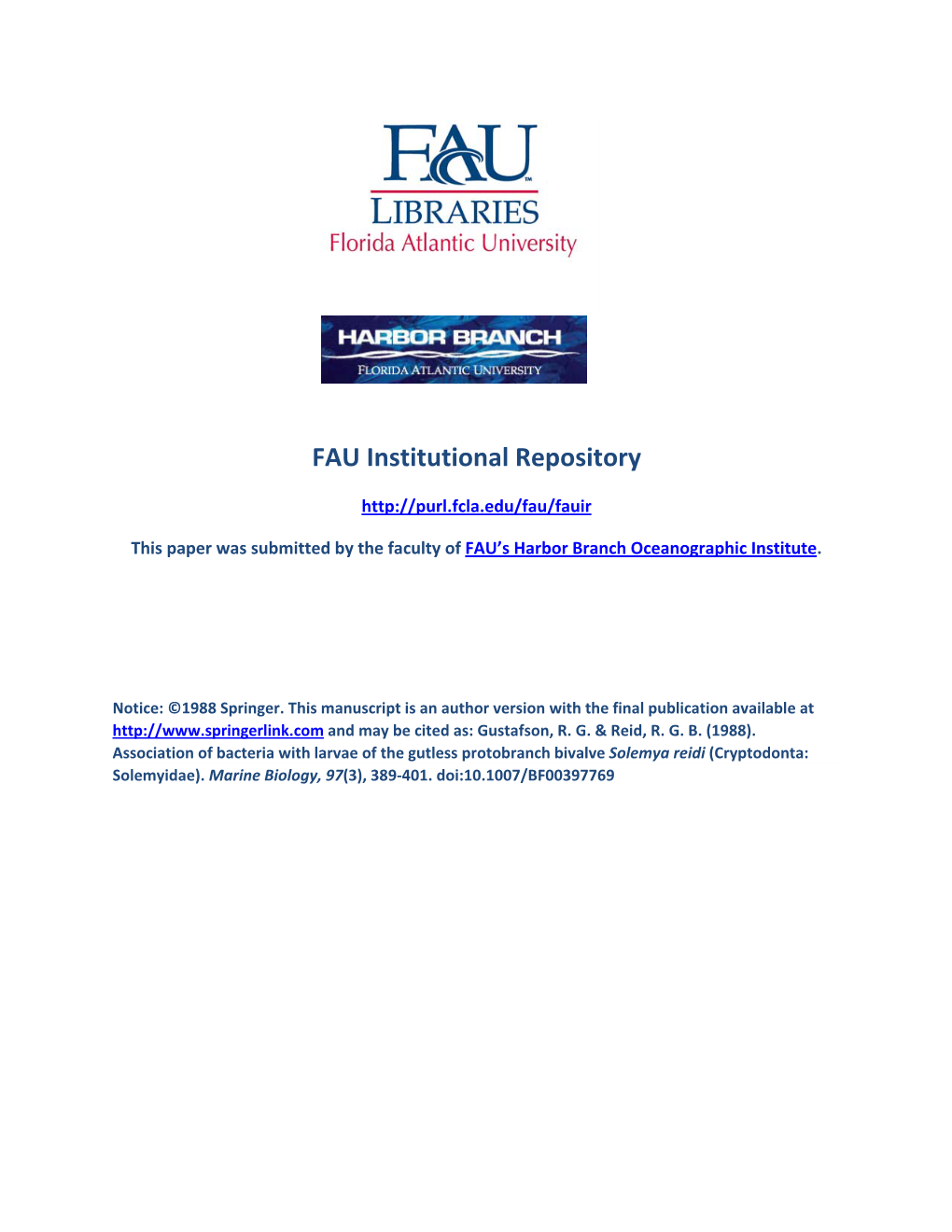 FAU Institutional Repository