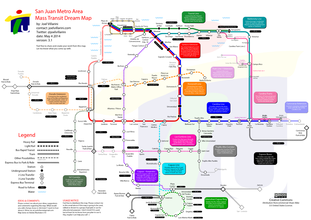 Mapa Del Tren Urbano 2014