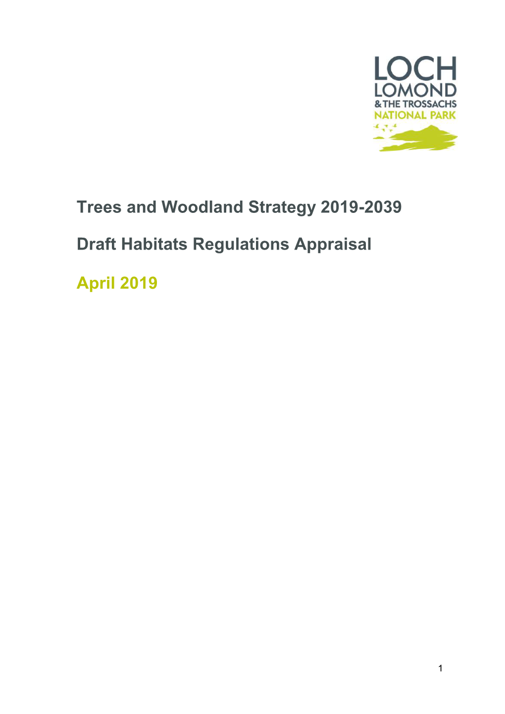 Trees and Woodland Strategy 2019-2039 Draft Habitats