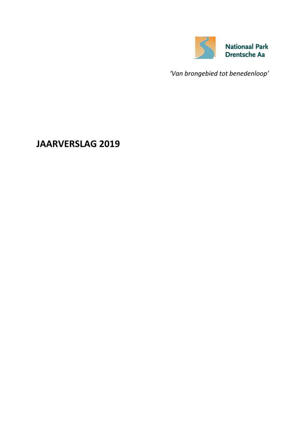 Concept-Jaarverslag 2019 Nationaal Park