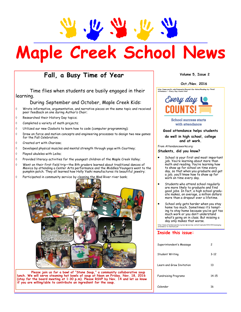 Maple Creek School News