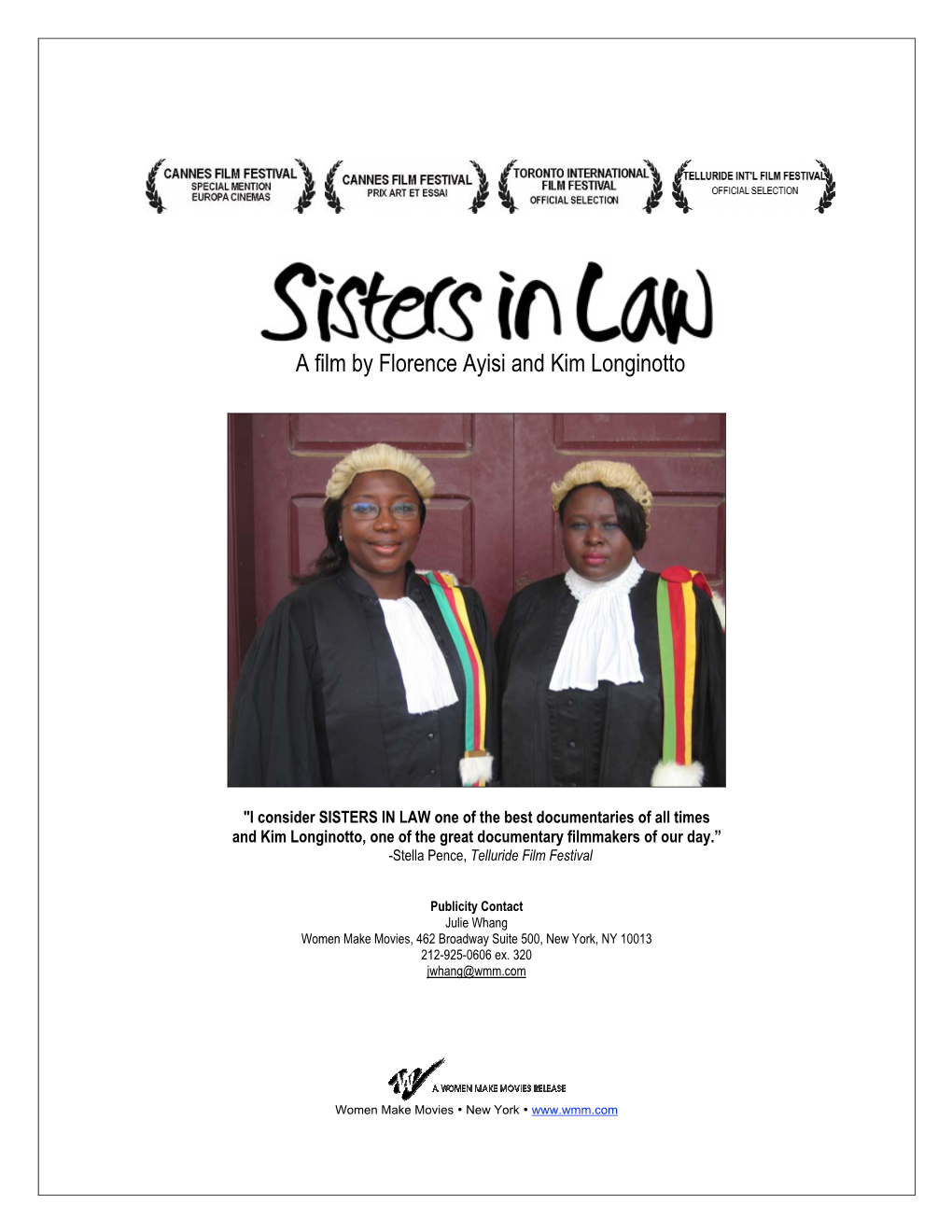 A Film by Florence Ayisi and Kim Longinotto