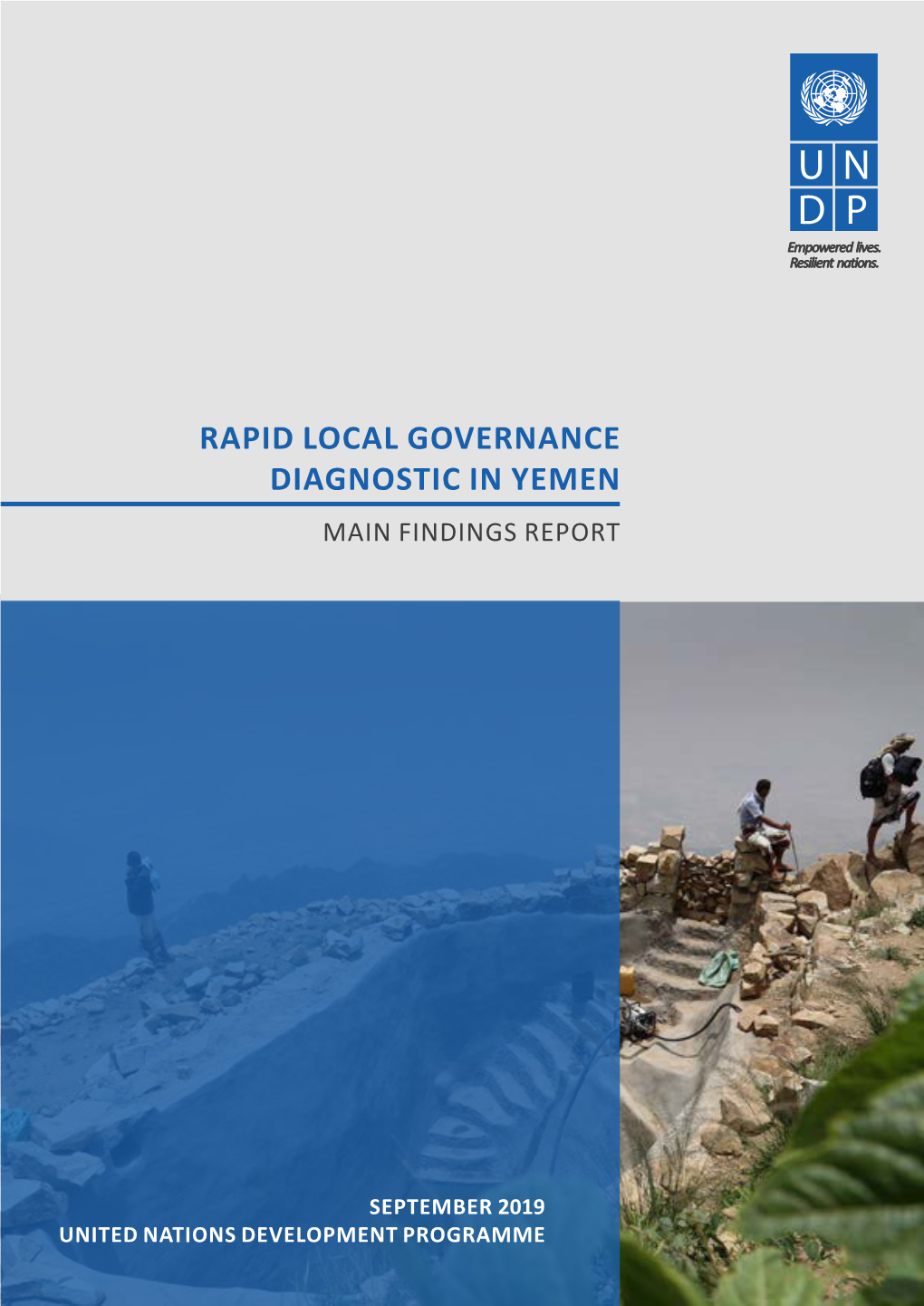 Rapid Local Governance Diagnostic in Yemen Main Findings Report