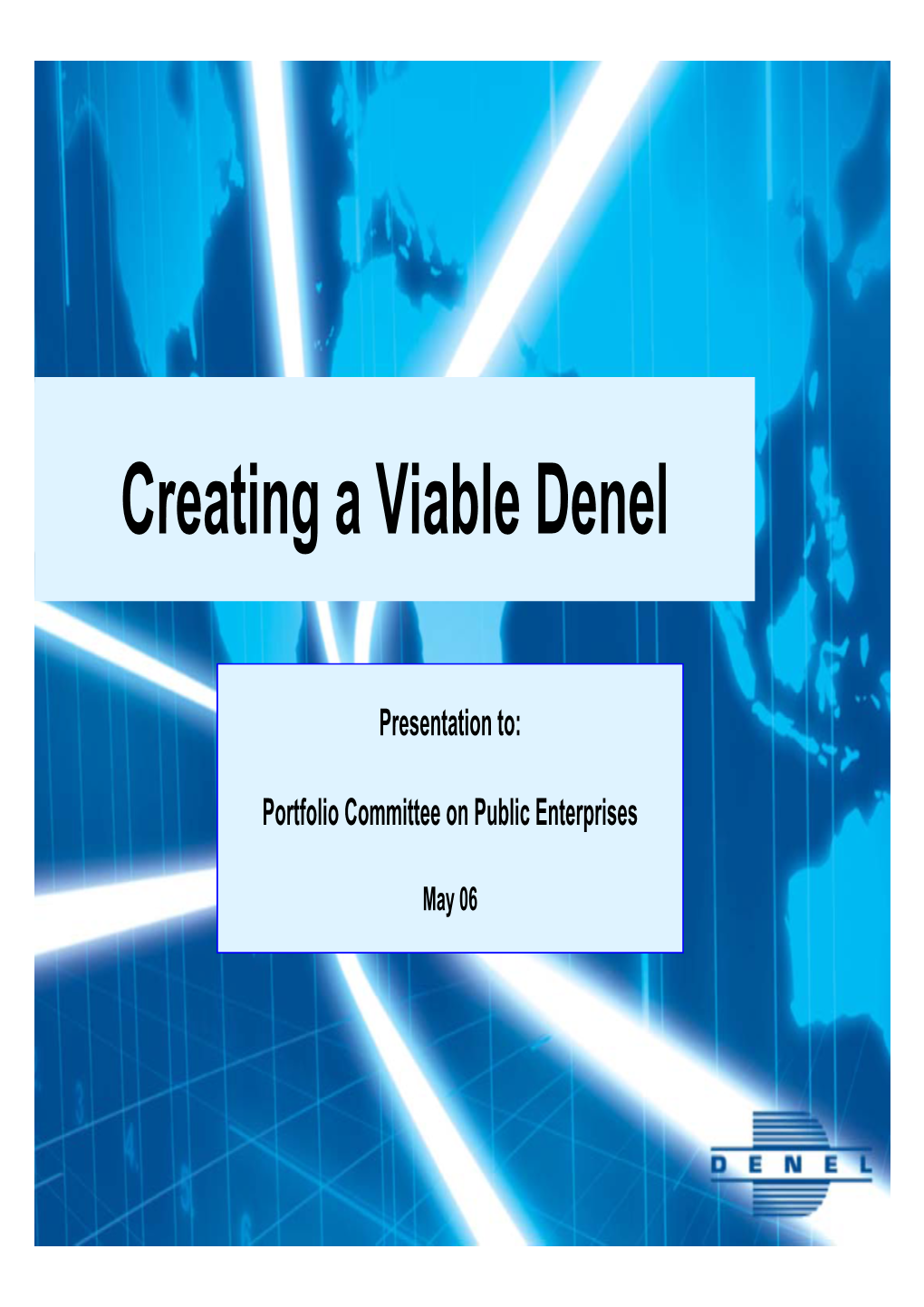 Creating a Viable Denel