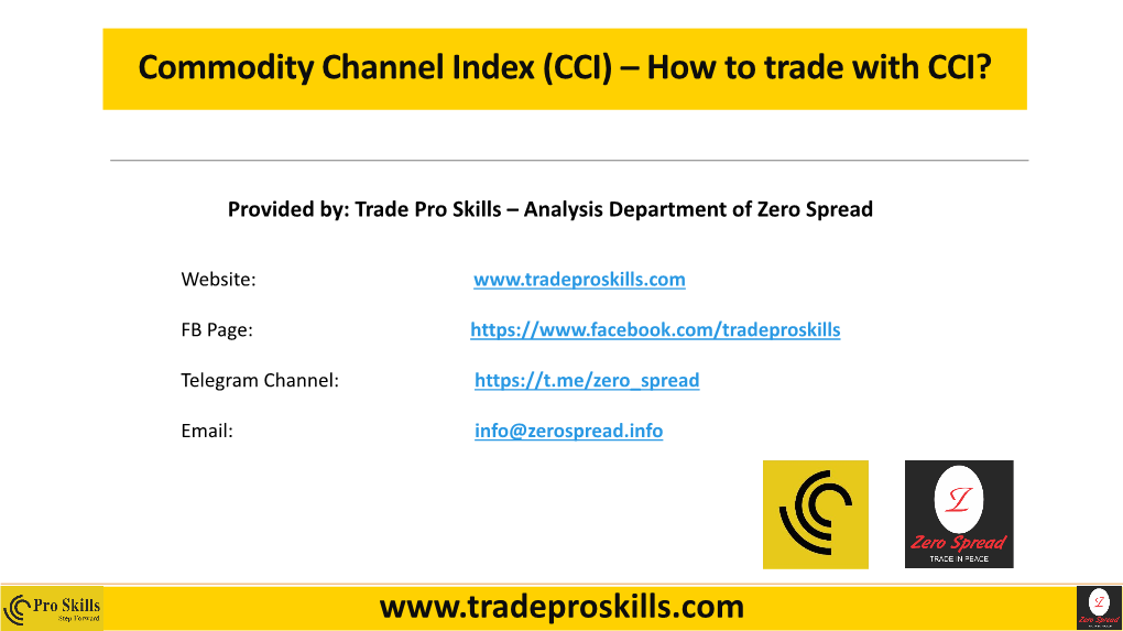 Commodity Channel Index (CCI) – How to Trade with CCI?