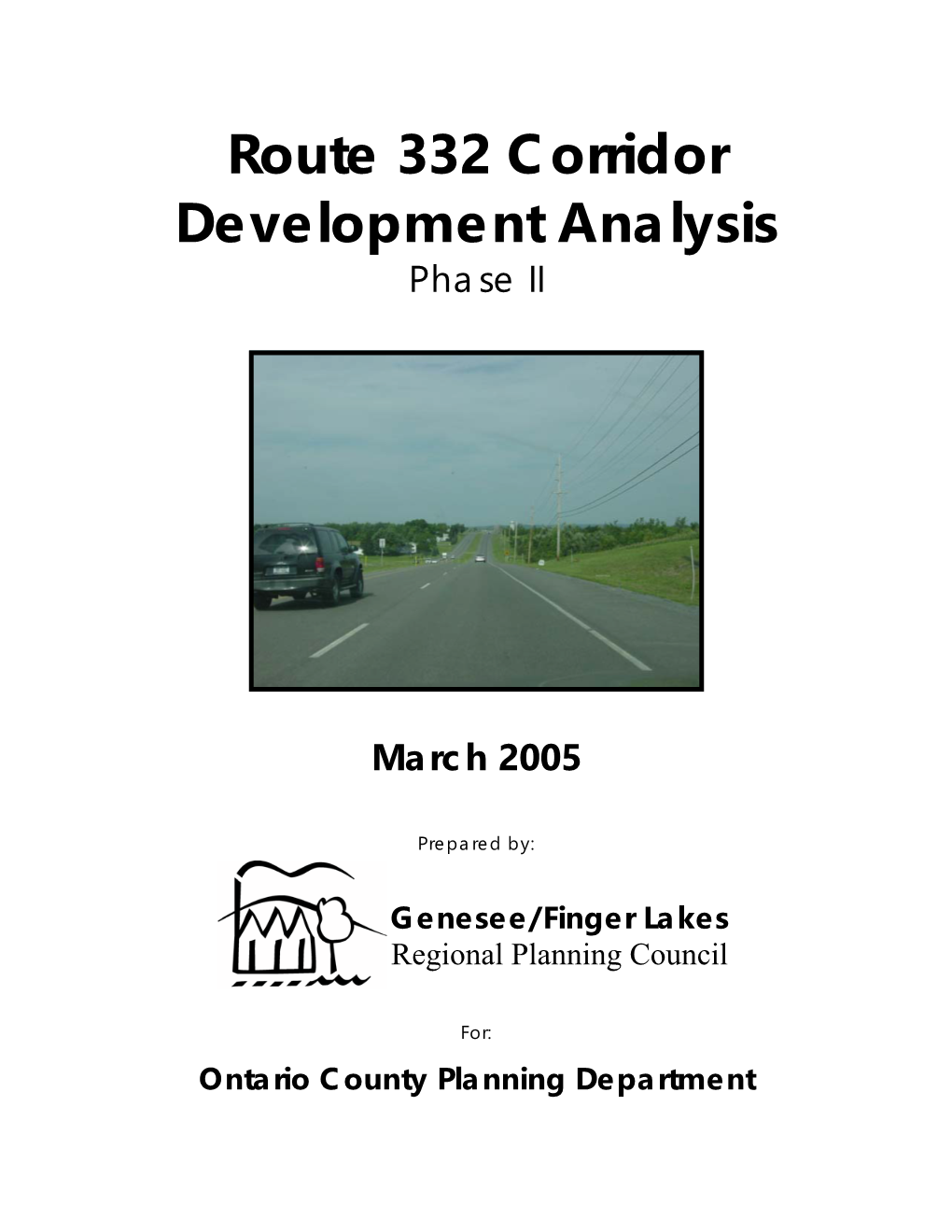 Route 332 Corridor Development Analysis Phase II