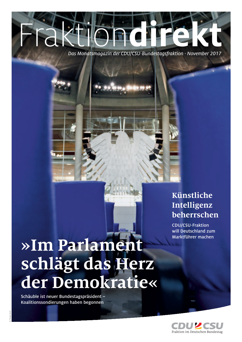 Fraktion Direkt – Das Monatsmagazin – November 2017 4 Die Meinung Bürgerliches Wahlergebnis Abbilden Politik an Der Lebensrealität Ausrichten