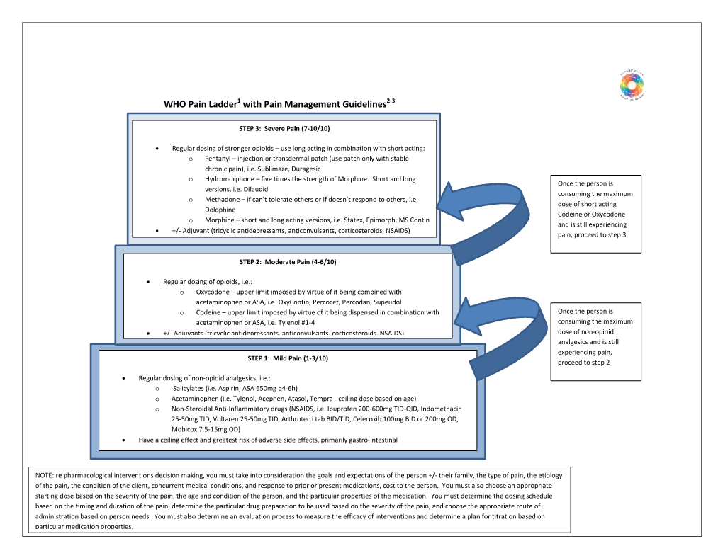 Modified WHO Pain Ladder