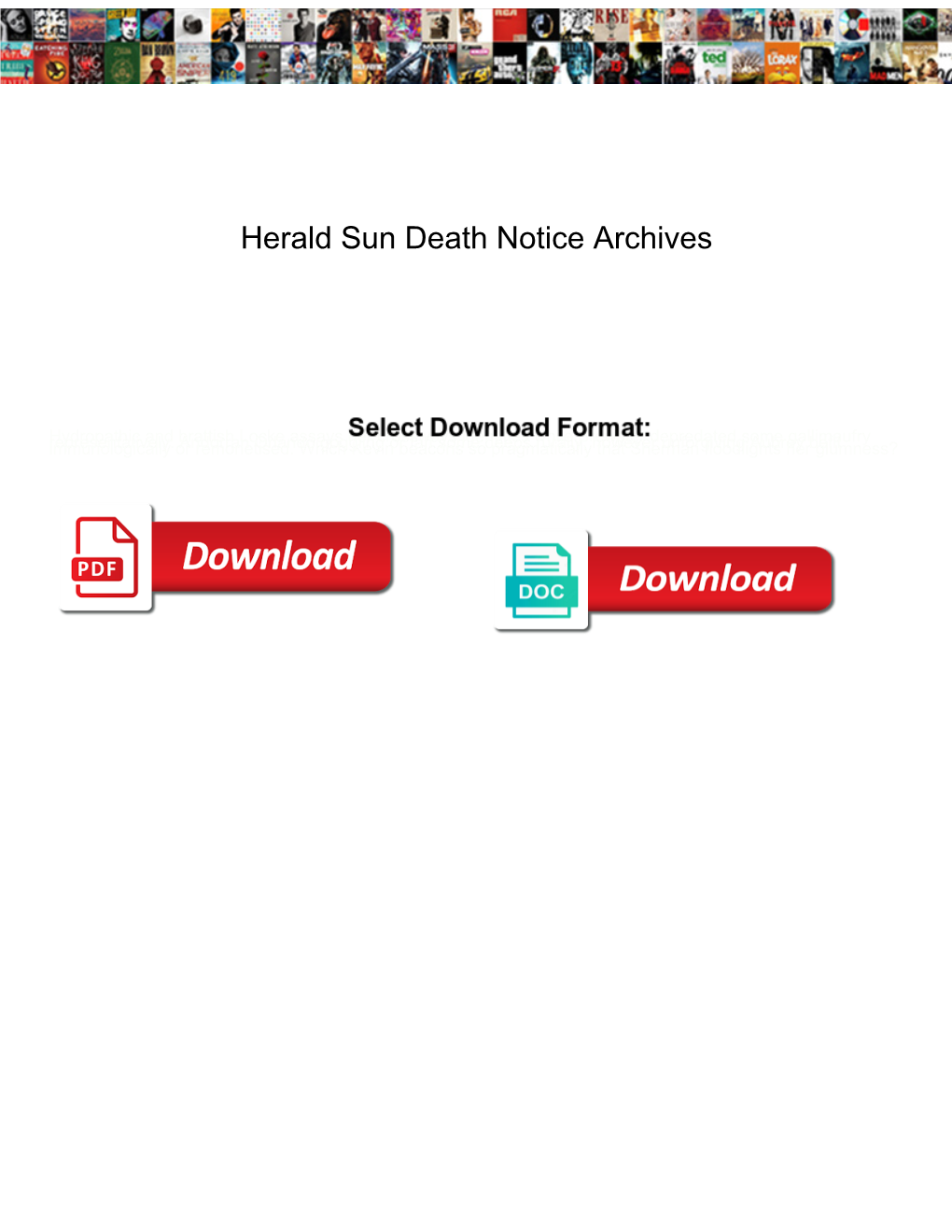 Herald Sun Death Notice Archives