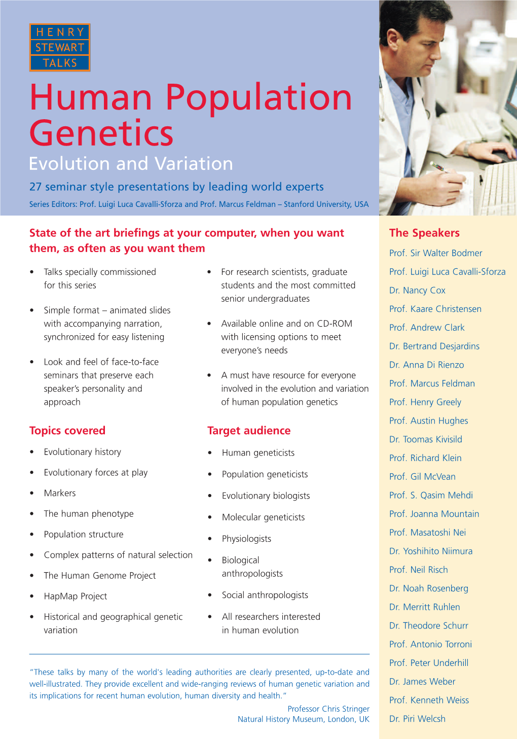 Hs Talks Human Population Genetics