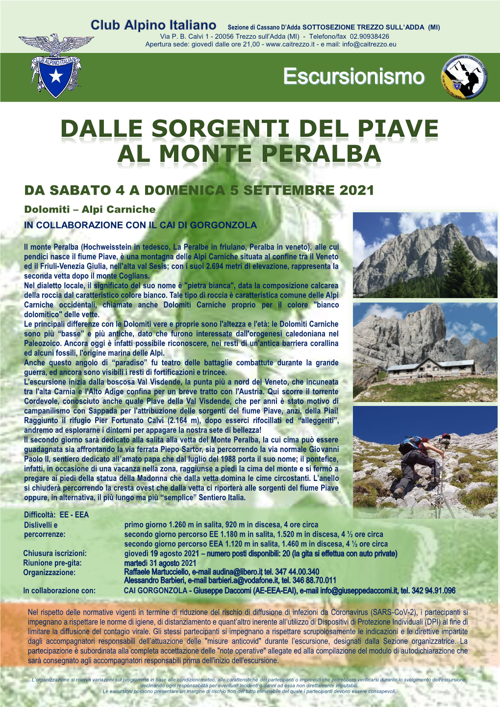 Dalle Sorgenti Del Piave Al Monte Peralba