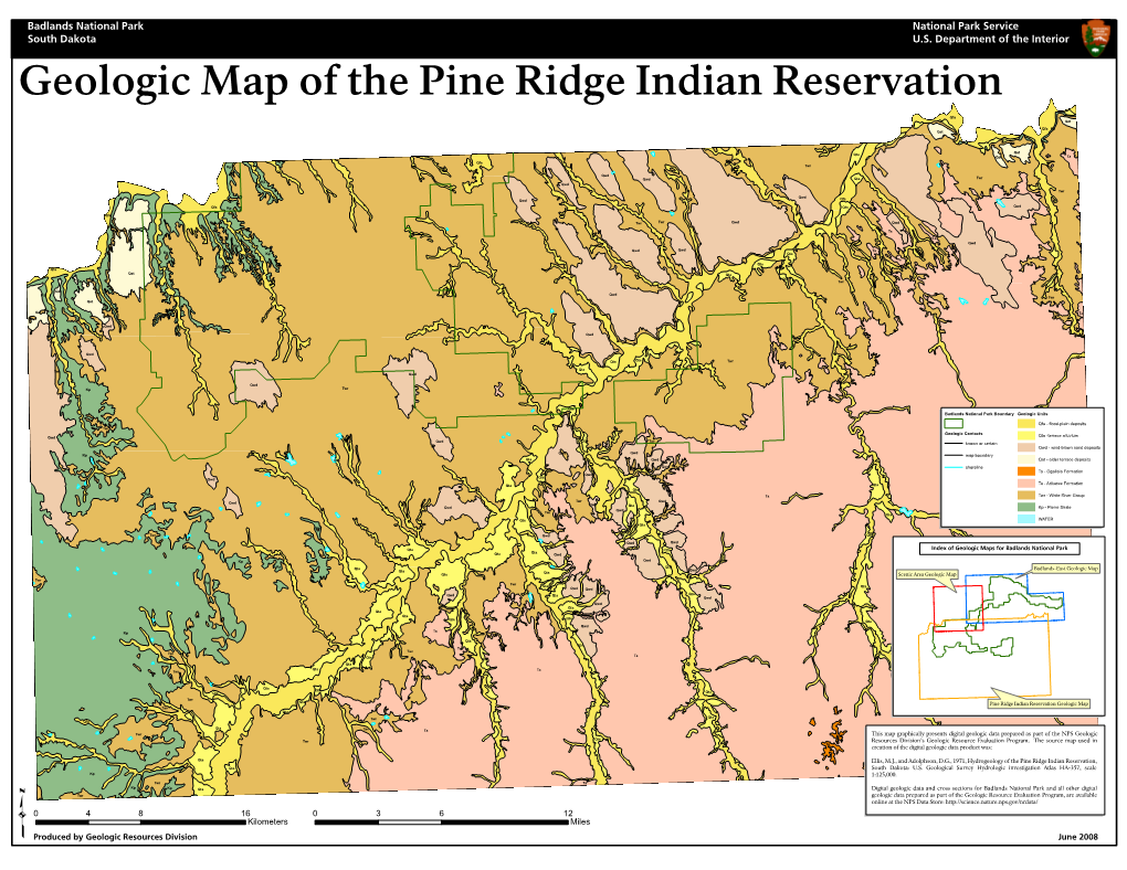 Geologic Map of the Pine Ridge Indian Reservation