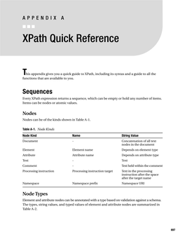 Xpath Quick Reference