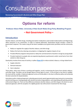 Options for Reform