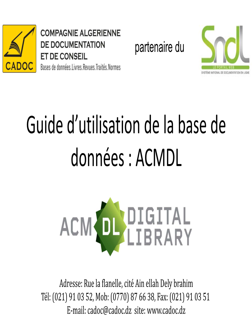 ACM (Association for Computing Machinery) Digital Library